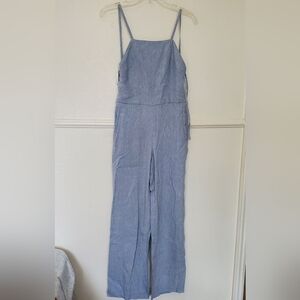 Club Monaco Blue Striped Women's Jumpsuit Size 0